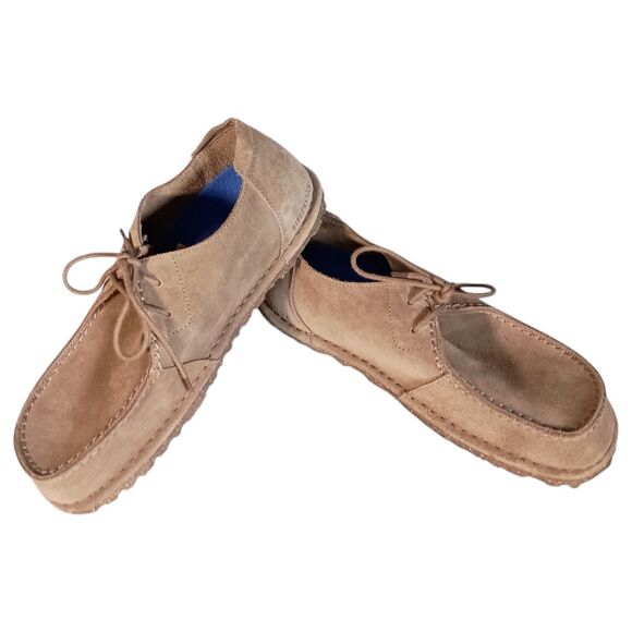 Birkenstock Utti Lace Unisex 41 Men\'s 8 Women\'s 10 Lace-Up Suede Shoes Beige main image 4